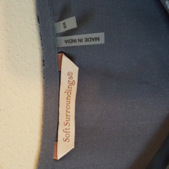 FREE w/ Purchase of $50 or more. Soft Surroundings Gray Velvet Top - Picture 5 of 6